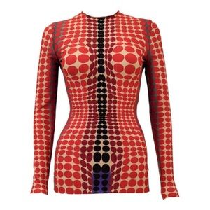 Authentic vintage Jean Paul Gaultier ‘’Mad Max’’ Cyber Dot long sleeve shirt. ❤️